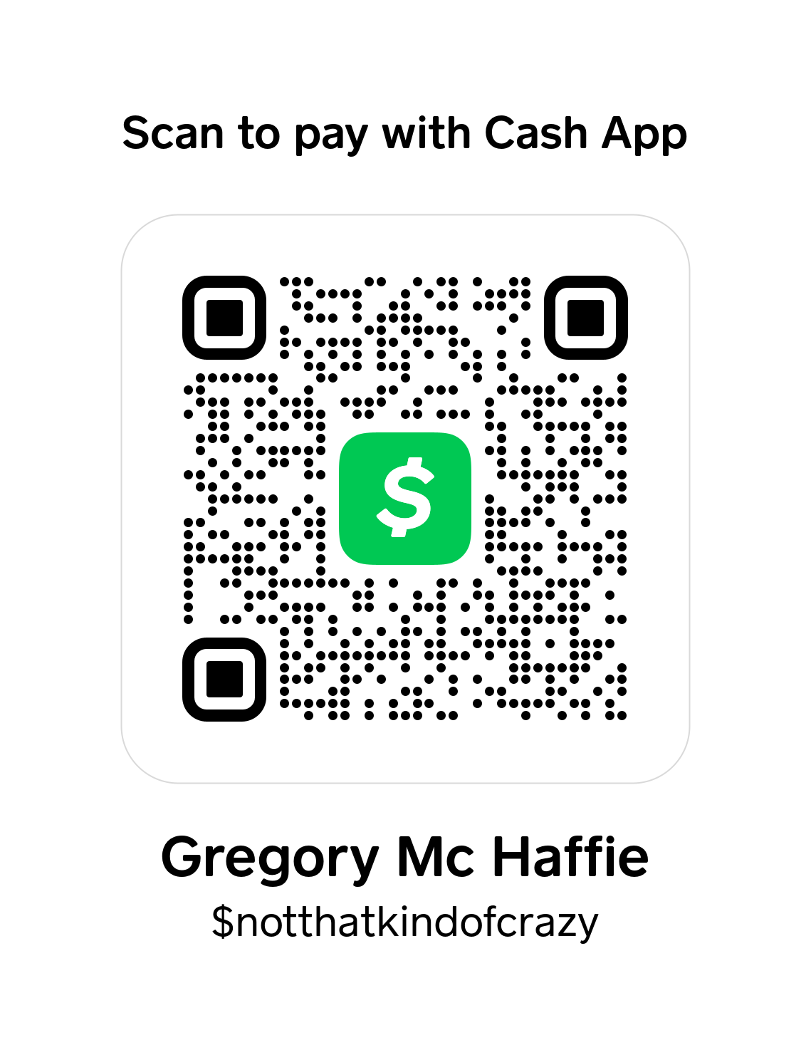 Cash App QR Code